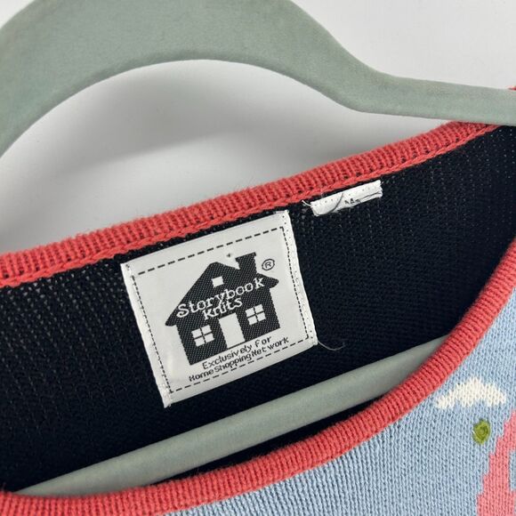 Vintage Storybook Knits Embroidered Sailboat Sweater Vest Women's M Lighthouse - Picture 5 of 10